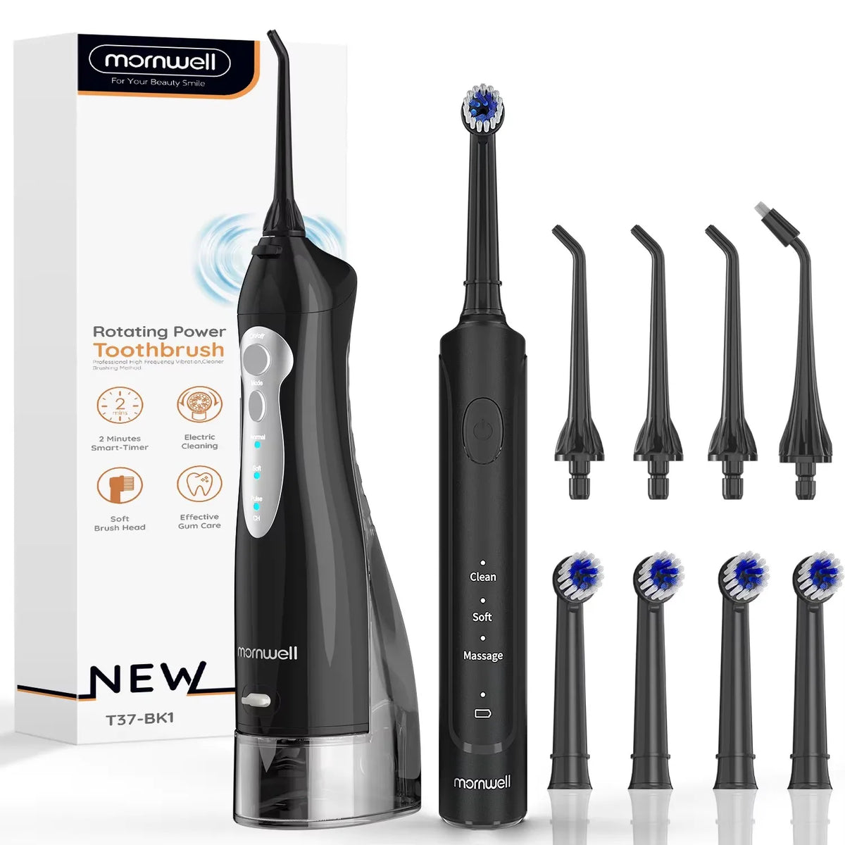 Electric Toothbrush and Water Flosser Combo Oral Care Kit