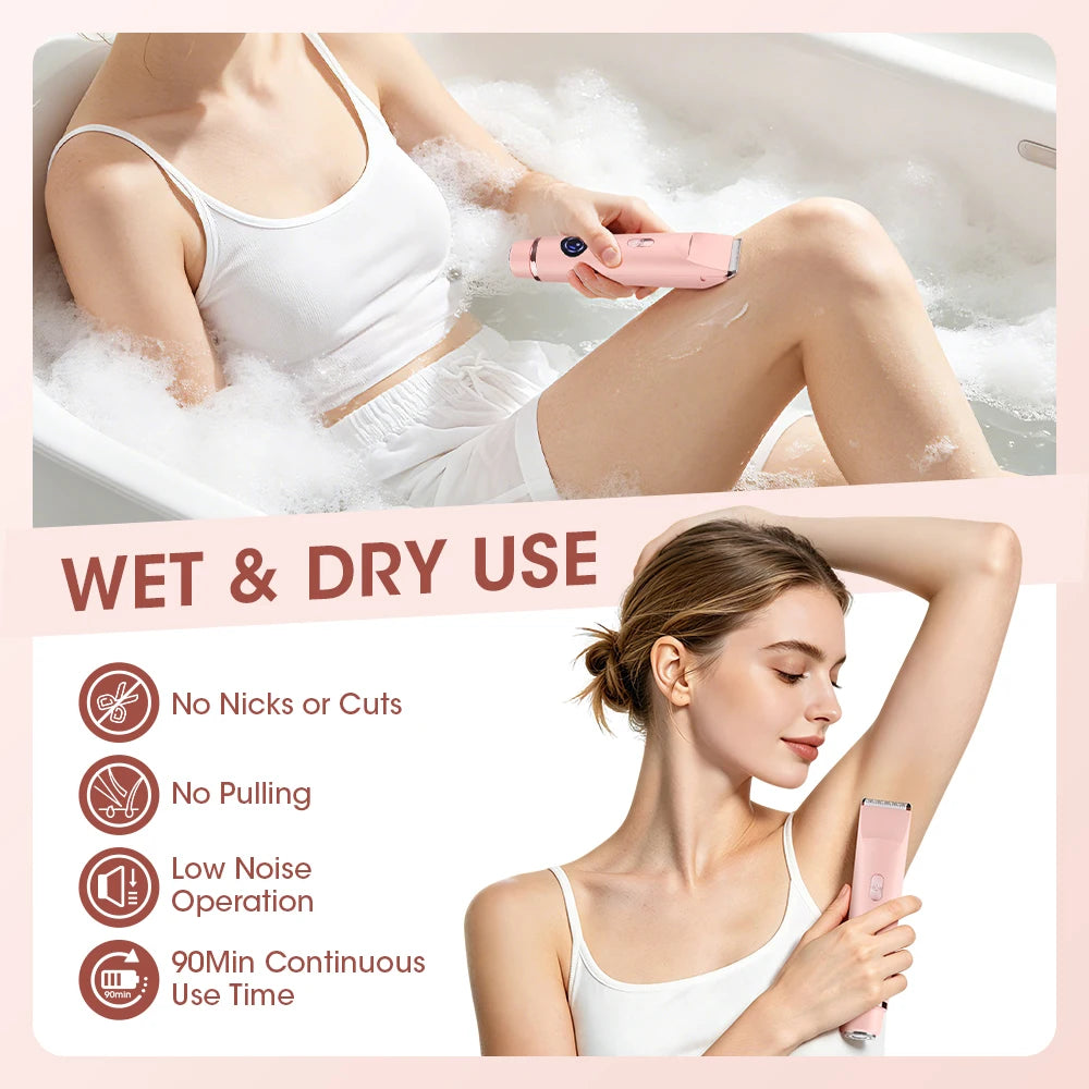 Waterproof Electric Shaver & Cordless Lady Razor - 6