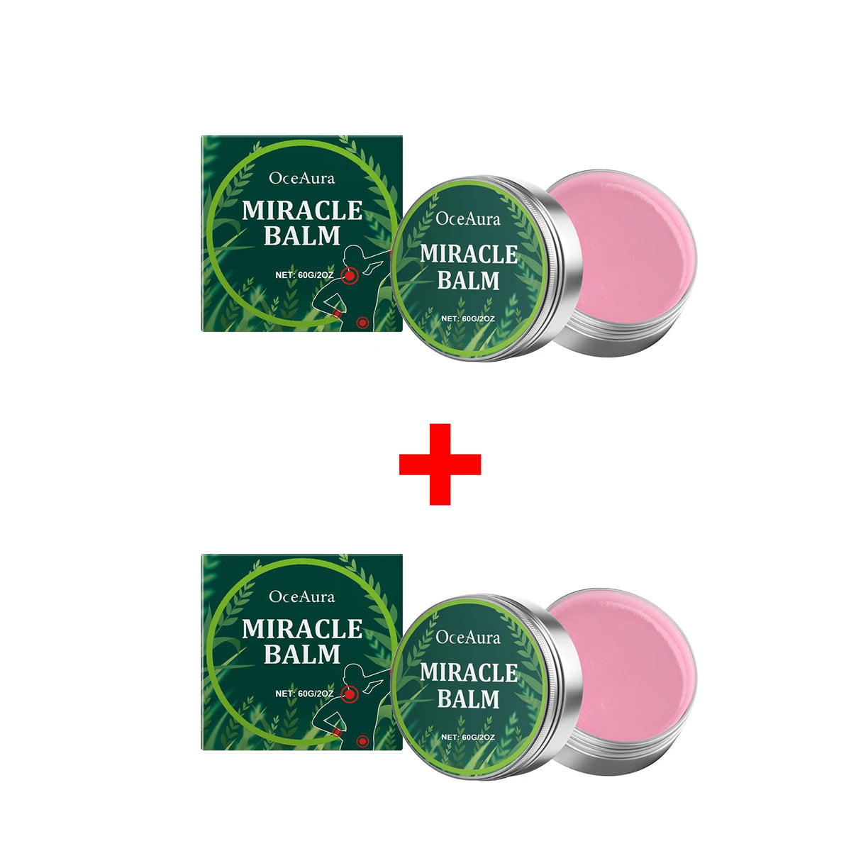OceAura Herbal Body Massage Balm Miracle Muscle & Joint Relief Cream