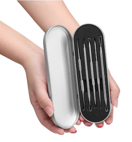 Stainless Steel Blackhead Remover Tool Kit Pimple Extractor