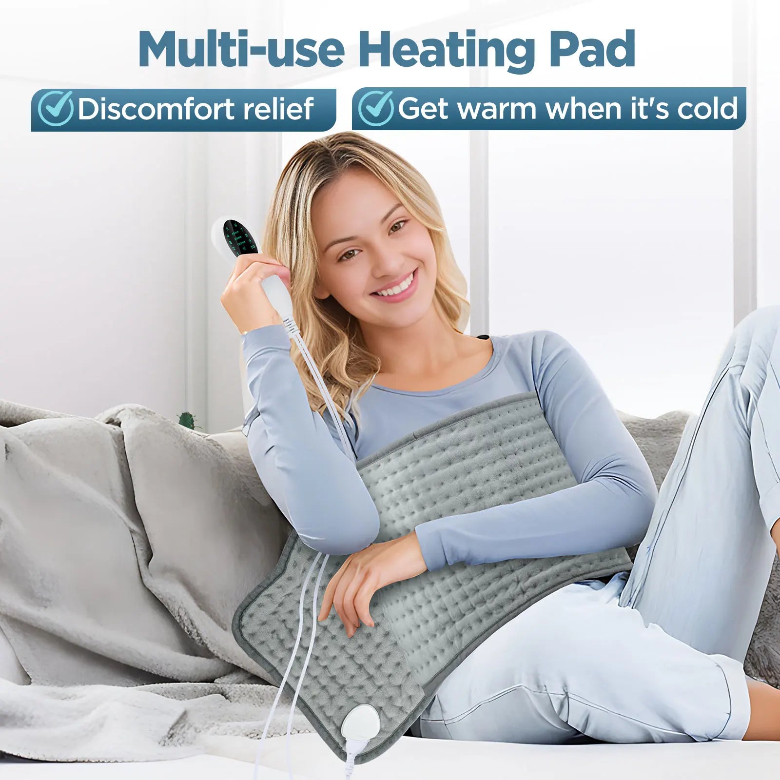 Electric Heating Pad for Back and Waist Pain Relief - 10