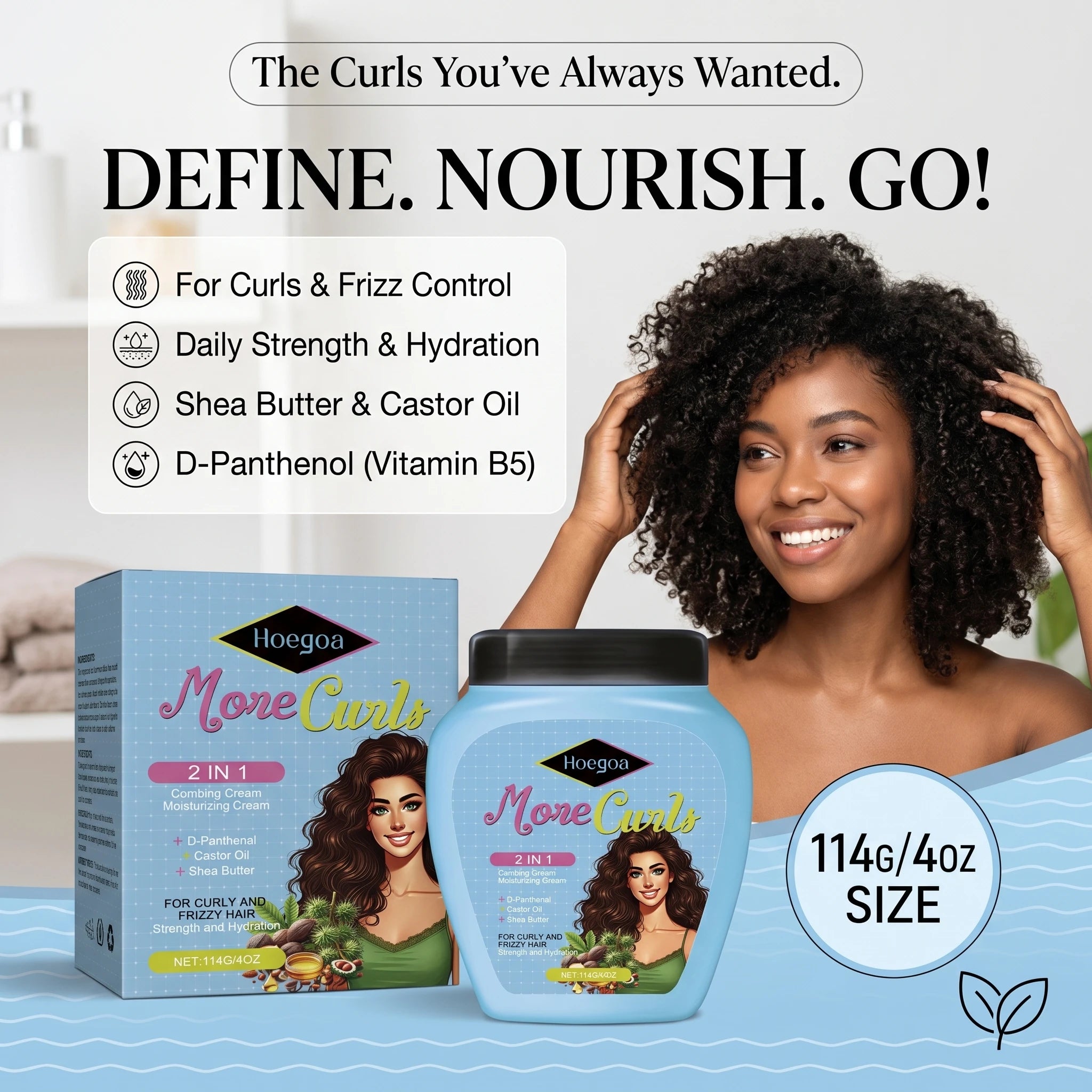 More Curls Hair Cream Curl Defining and Moisturizing Cream - 4