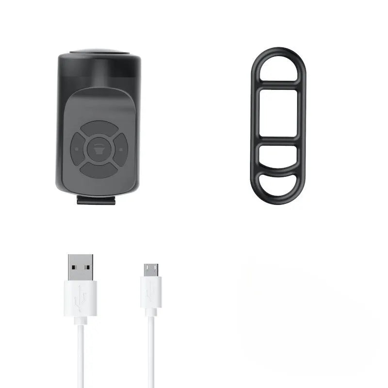 Electric Bike Horn USB Rechargeable Anti-Theft Bicycle Bell 120dB - 5