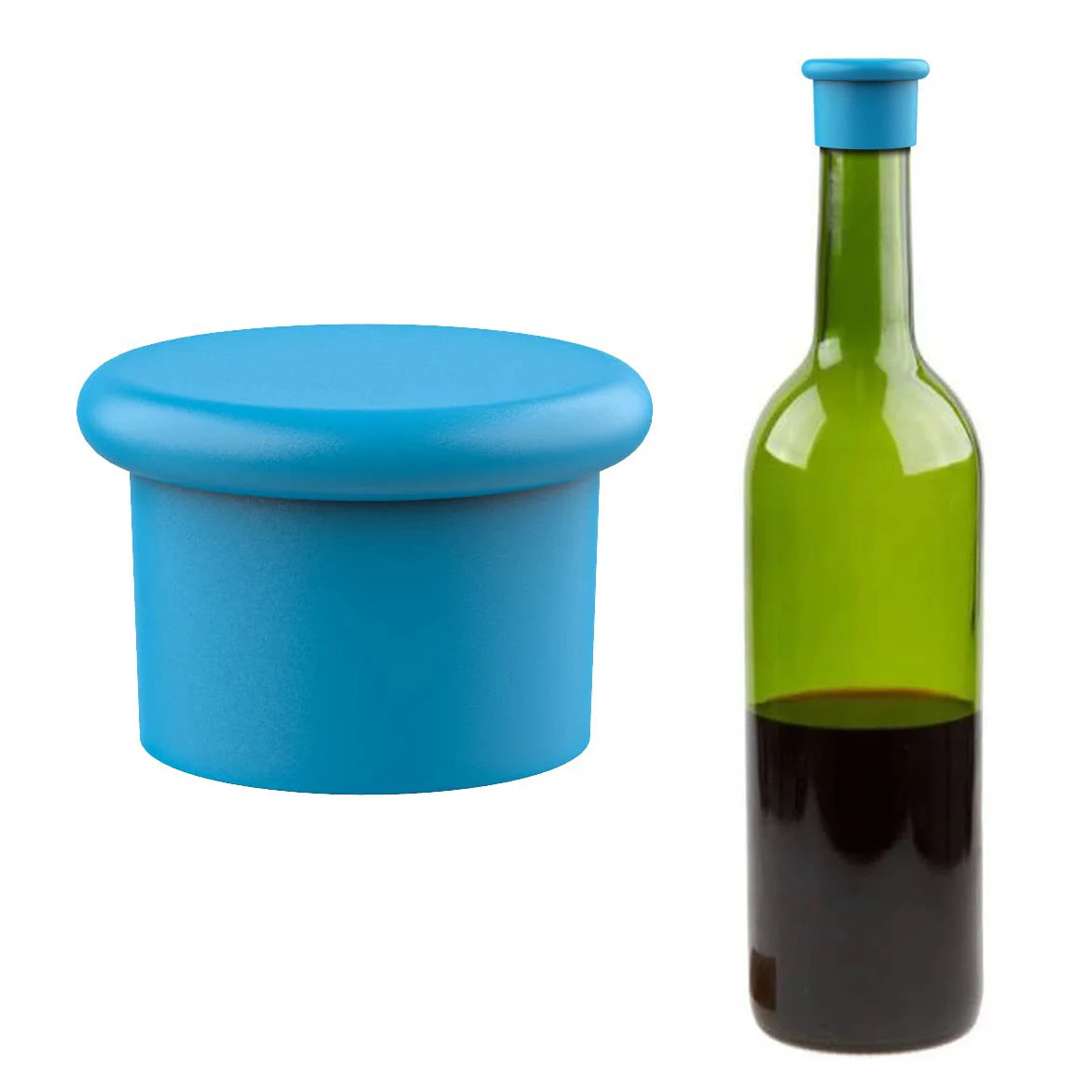 Reusable Silicone Wine Bottle Stopper Leak Proof Fresh Keeping Cap - 3