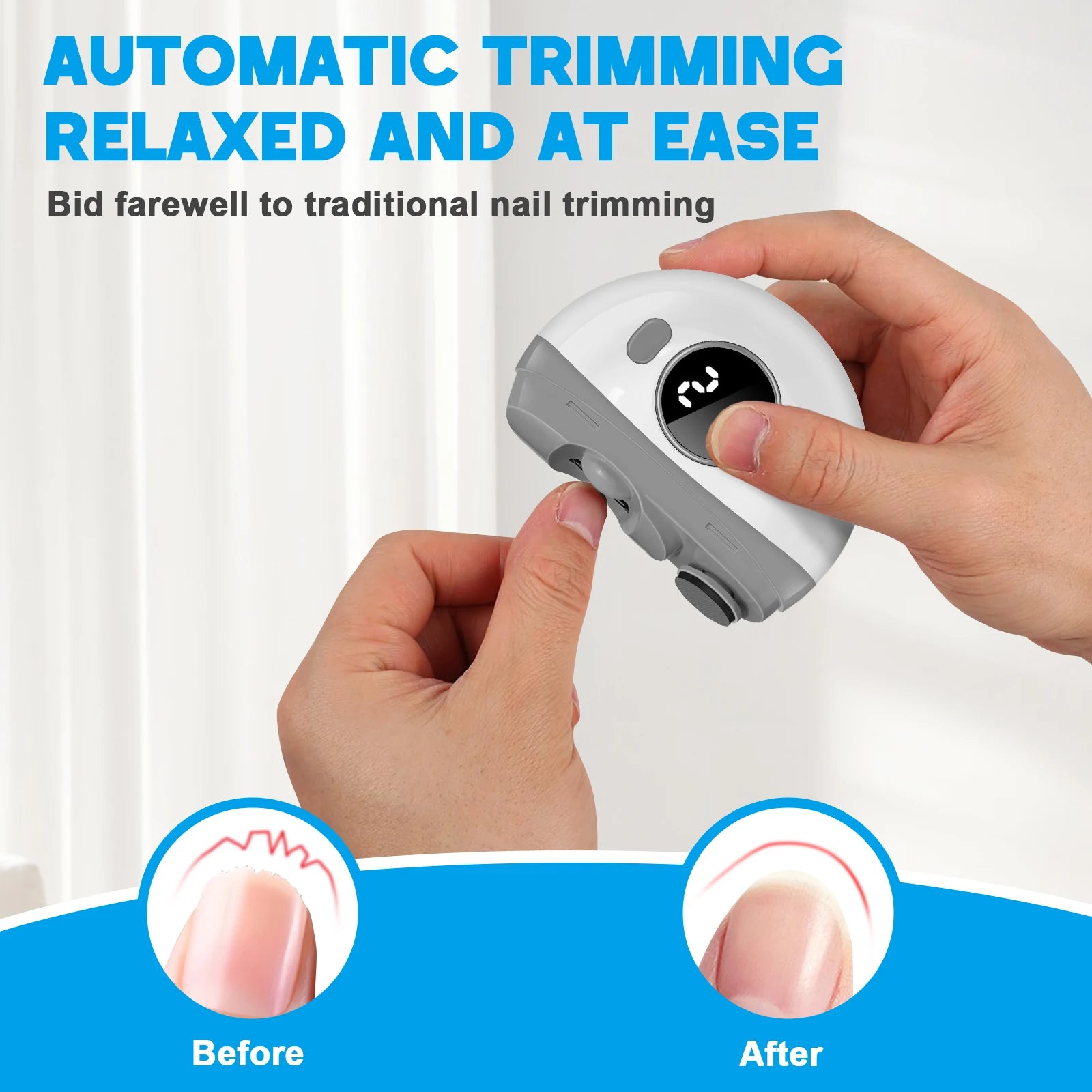 Electric Automatic Nail Clipper and Trimmer - 3