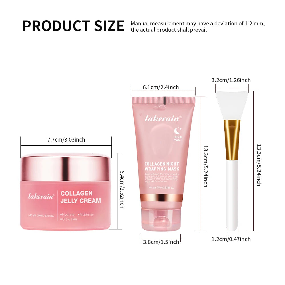 Collagen Jelly Cream Peel-Off Overnight Mask Hydrating Firming Skincare - 12