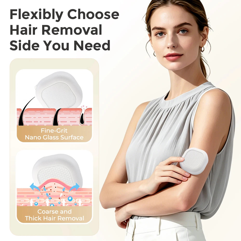 Double-Sided Nano Glass Hair Remover and Crystal Epilator - 10