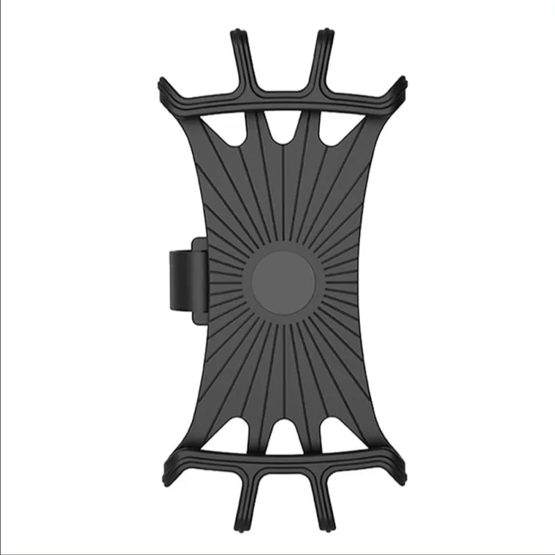 Universal Silicone Bicycle Phone Holder Anti-Slip Handlebar Mount - 10