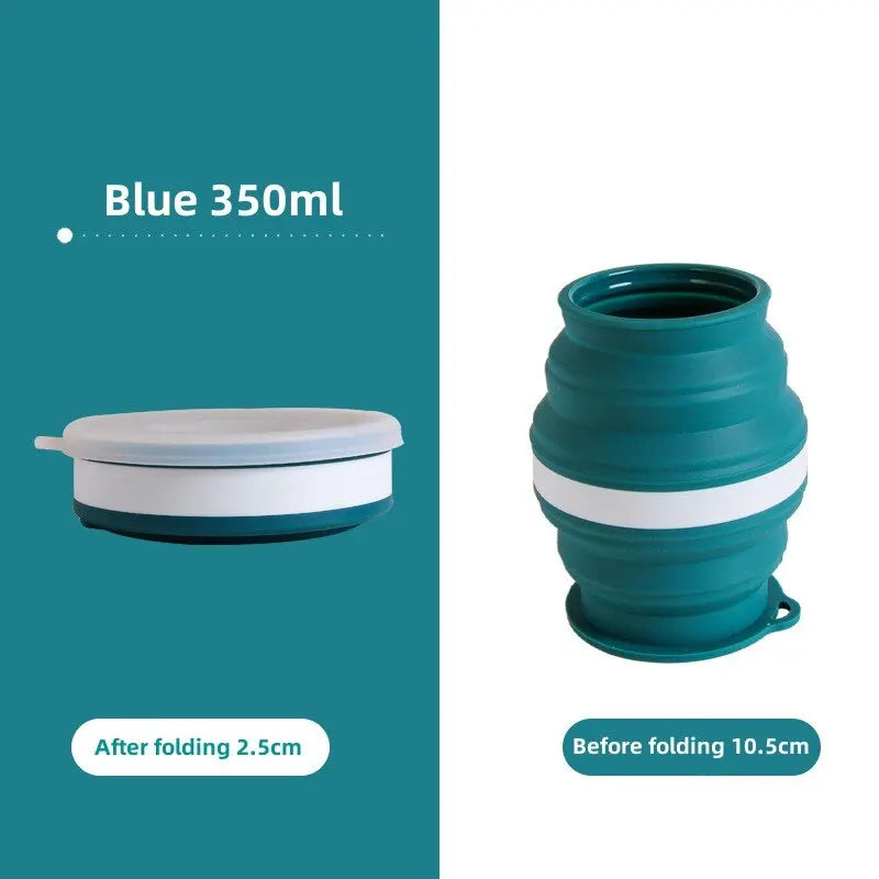 Portable Silicone Collapsible Cup Foldable Travel Mug for Hot Drinks - 27