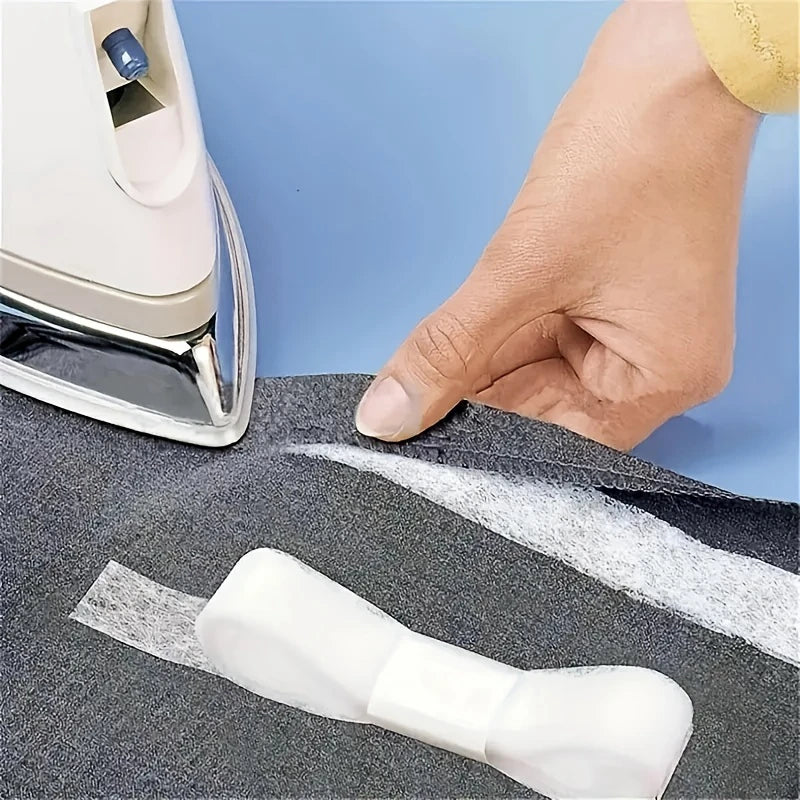 Double Sided Iron On Hem Tape Non Woven Adhesive Fabric Roll for Sewing - 17