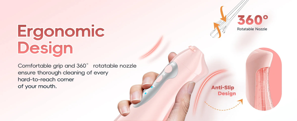 Mornwell D52 Rechargeable Portable Water Flosser Teeth Cleaner