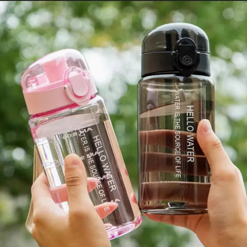 550ml Space Themed Water Bottle Leak Proof Sports Straw Cup