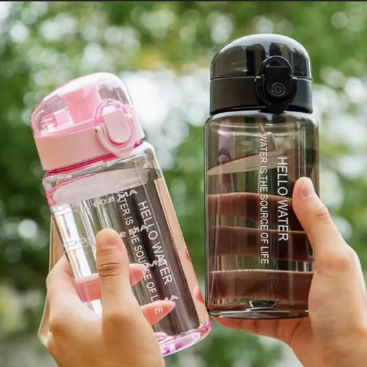 550ml Space Themed Water Bottle Leak Proof Sports Straw Cup