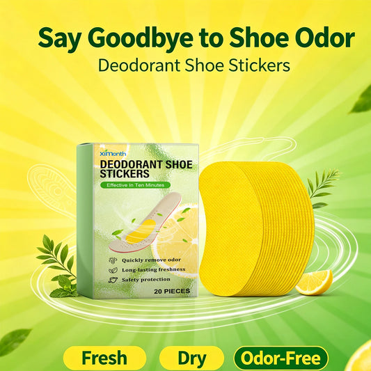 Ximonth Deodorant Shoe Stickers Odor Removal Patches Freshness