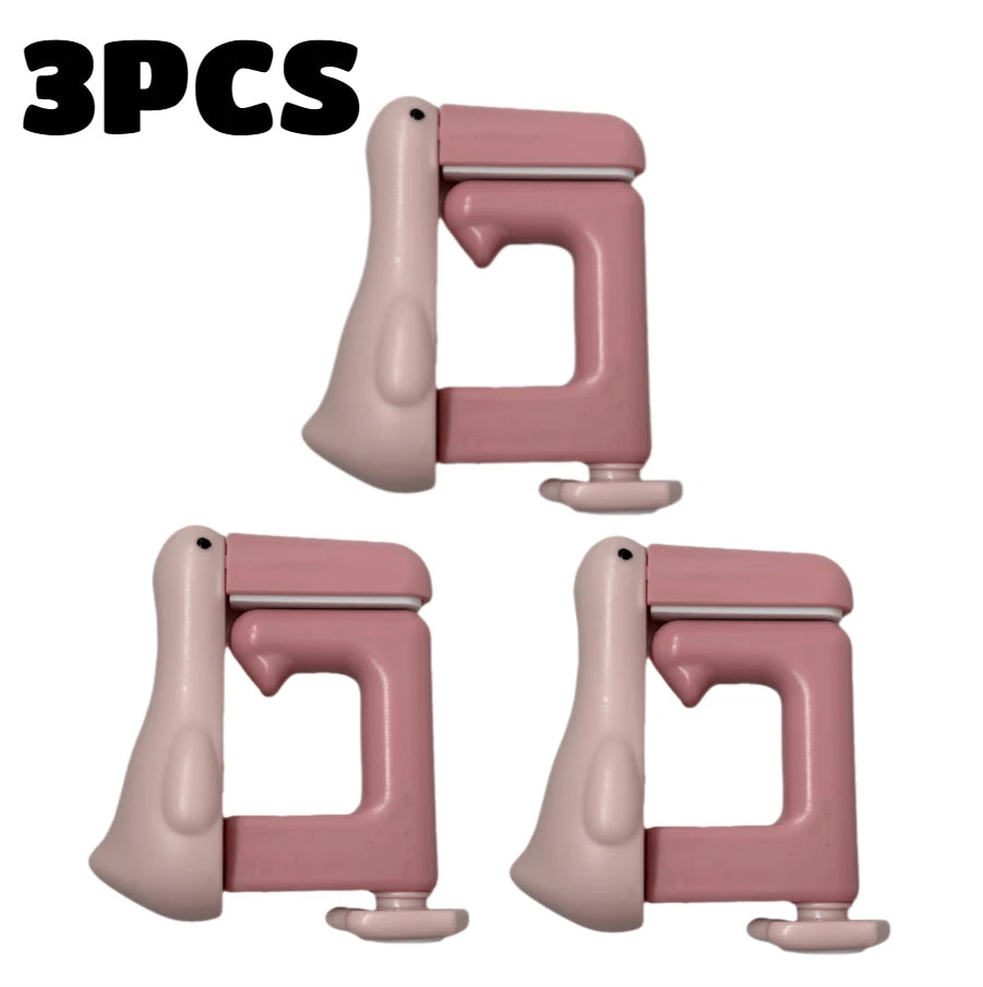 3pcs Thinking Duck Desk Hook Portable Schoolbag Hanger Table Clip - 15