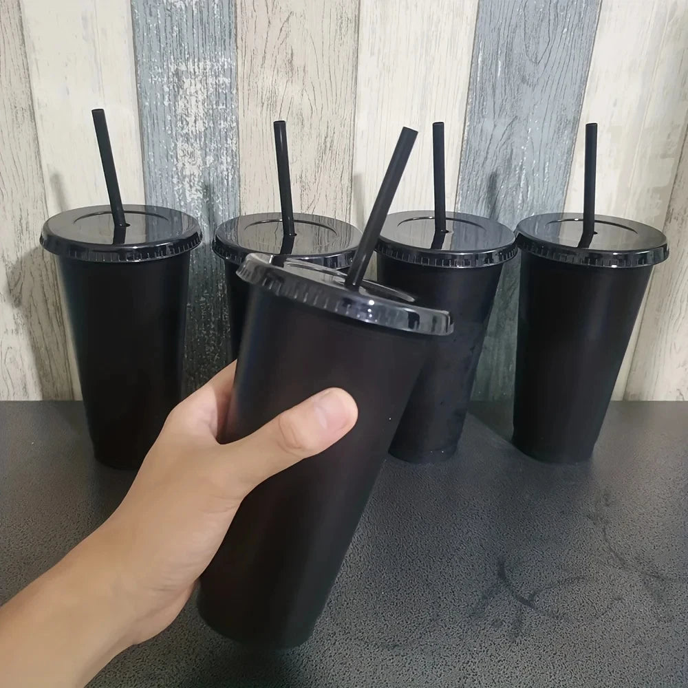 Reusable Glitter Tumbler Cups with Lids and Straws for Party Drinks - 7