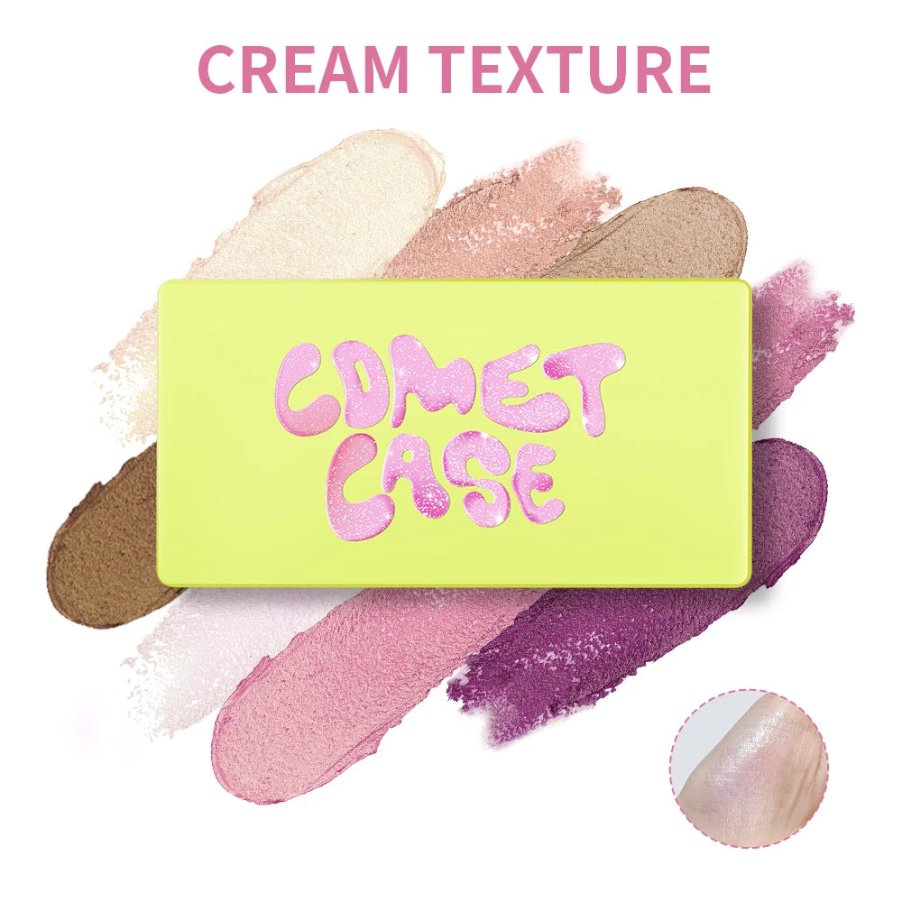 Cream Highlighter Palette Glossy Face Bronzer Makeup Set