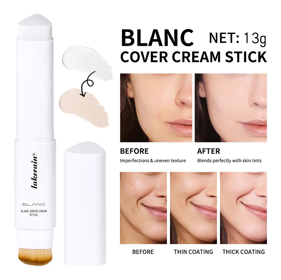 Dual-Ended Color Changing Foundation Stick Smooth Makeup Blending