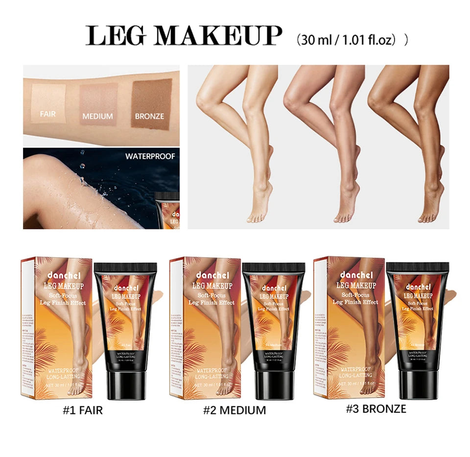 Leg Makeup Body Foundation Tint Cream - 8