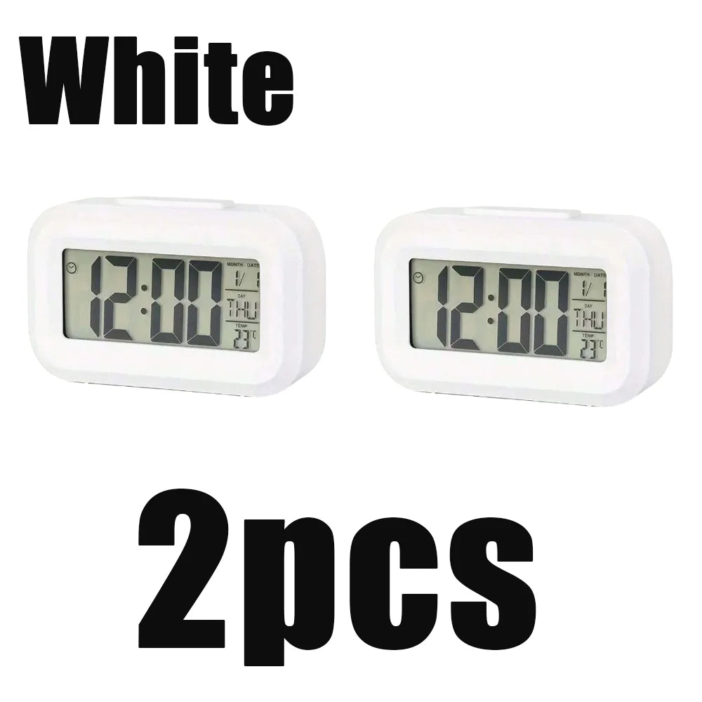 Digital Alarm Clock with Temperature Calendar and LED Display - 20