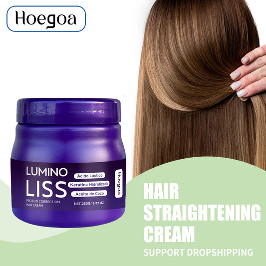 Protein Correction Hair Straightening Cream & Keratin Repair Mask