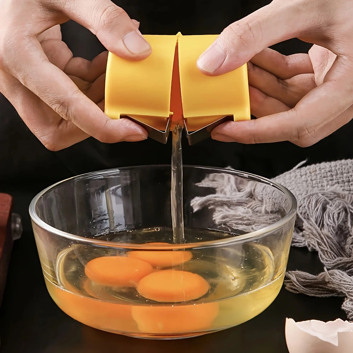 Portable Egg Cracker Tool Kitchen Egg Sheller and Divider - 13