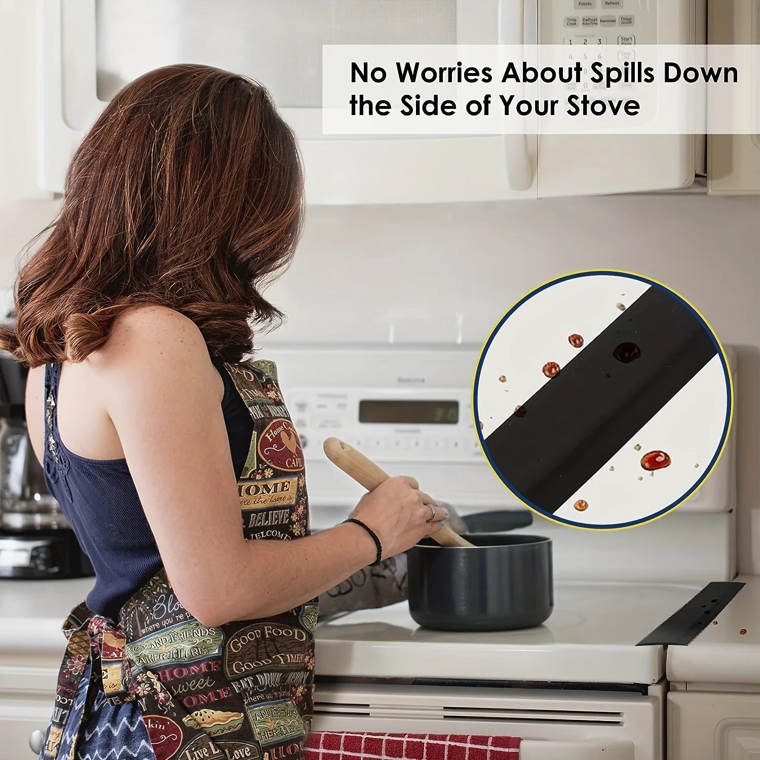 Silicone Stove Gap Cover Kitchen Counter Sealing Strip Oil Proof - 4