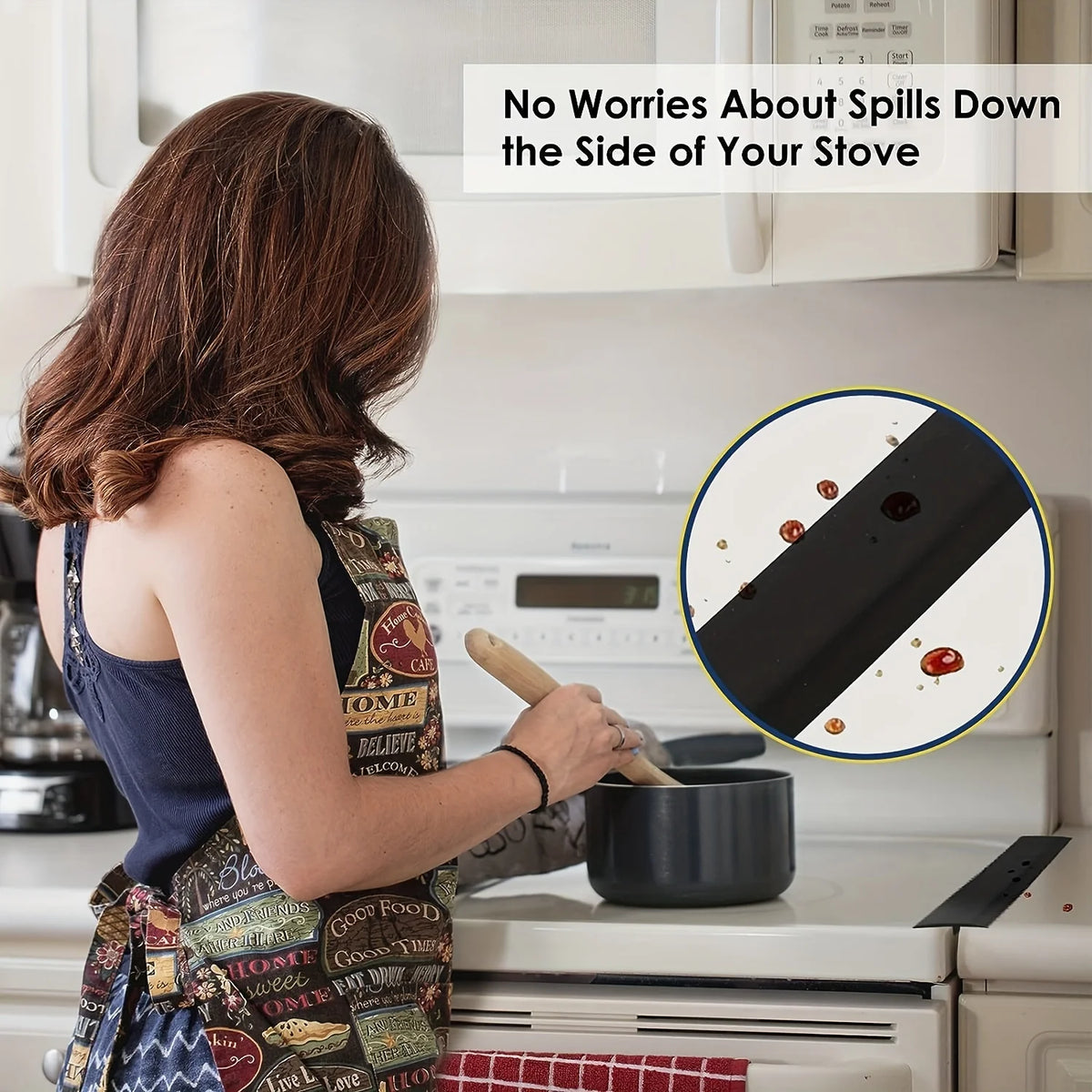 Silicone Stove Gap Cover Kitchen Counter Sealing Strip Oil Proof