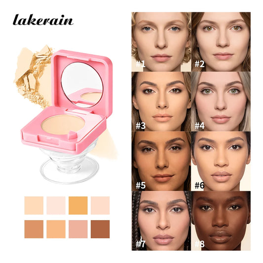 Pressed Powder Oil Control Matte Setting Face Makeup Compact