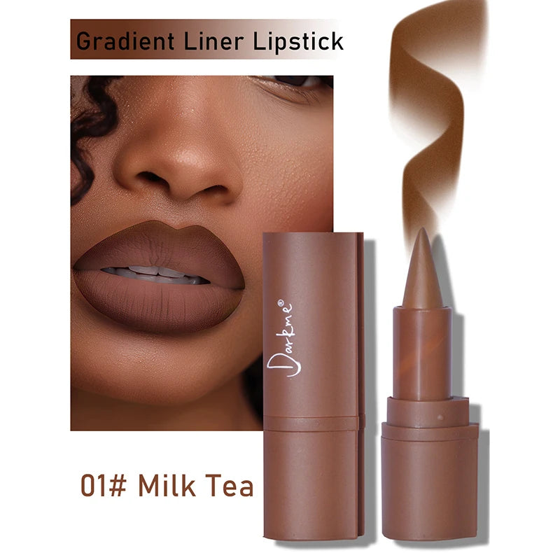 Tapered Gradient Velvet Matte Lip Liner & Contouring Tint Crayon