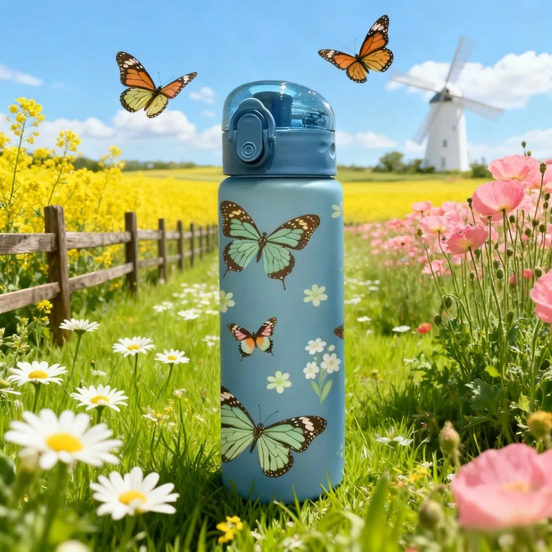 780ml Butterfly Sports Water Bottle Leak Proof Gym Jug BPA Free