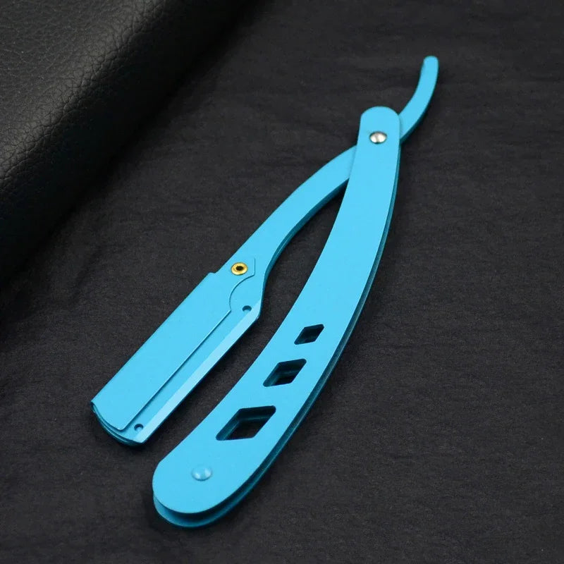 Men Shaving Razor Folding Barber Hair Removal Knife - 18