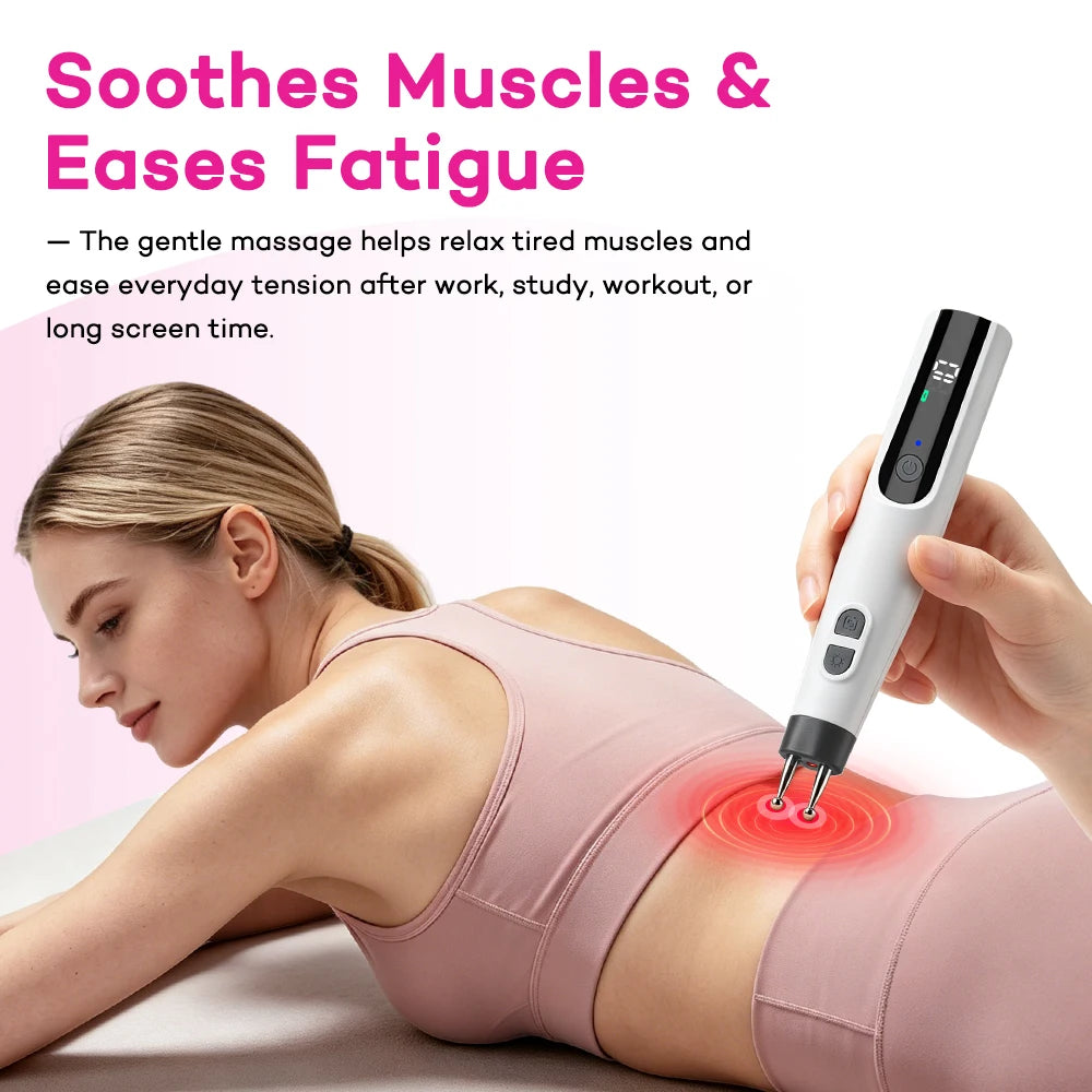 Multifunctional Electric Double Head Meridian Massage Pen - 4
