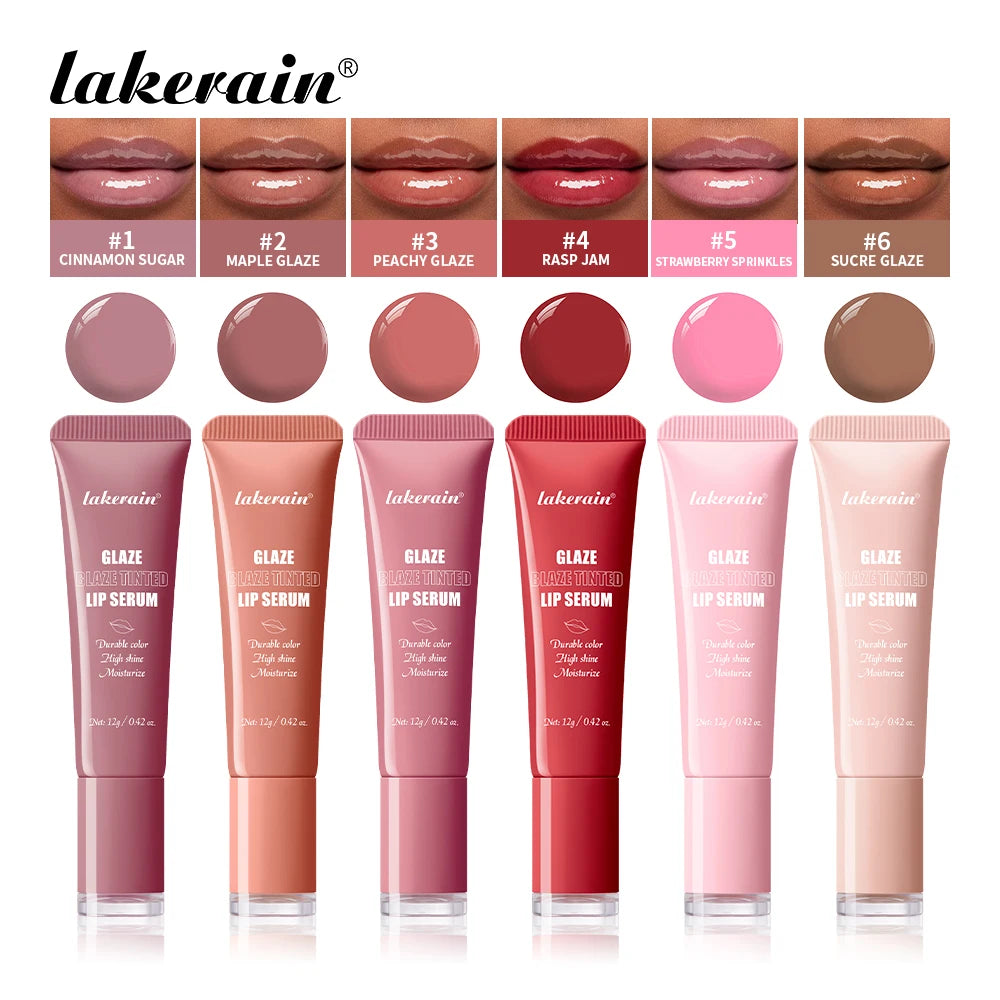 Lakerain Tinted Lip Serum Gloss Moisturizing Balm - 7