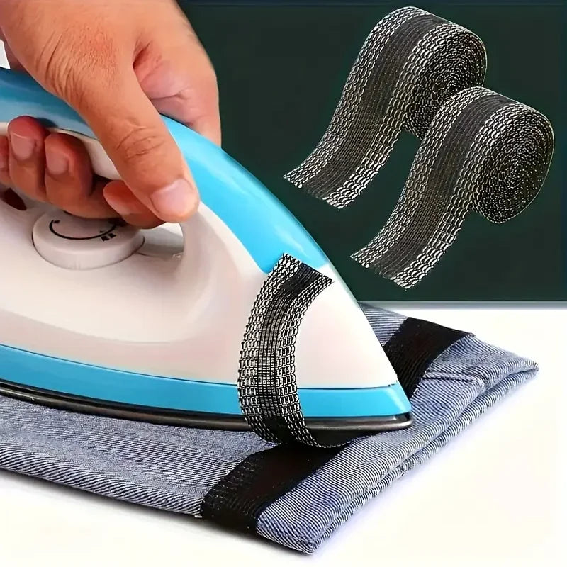 Iron-On Hemming Tape Adhesive Trouser Leg Repair Strip No-Sew