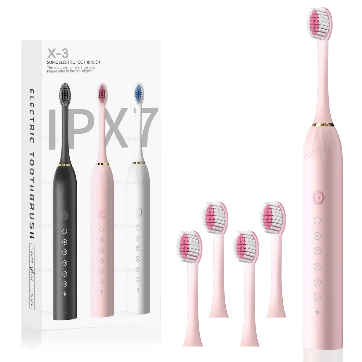 Electric Toothbrush Sonic Rechargeable IPX7 Waterproof