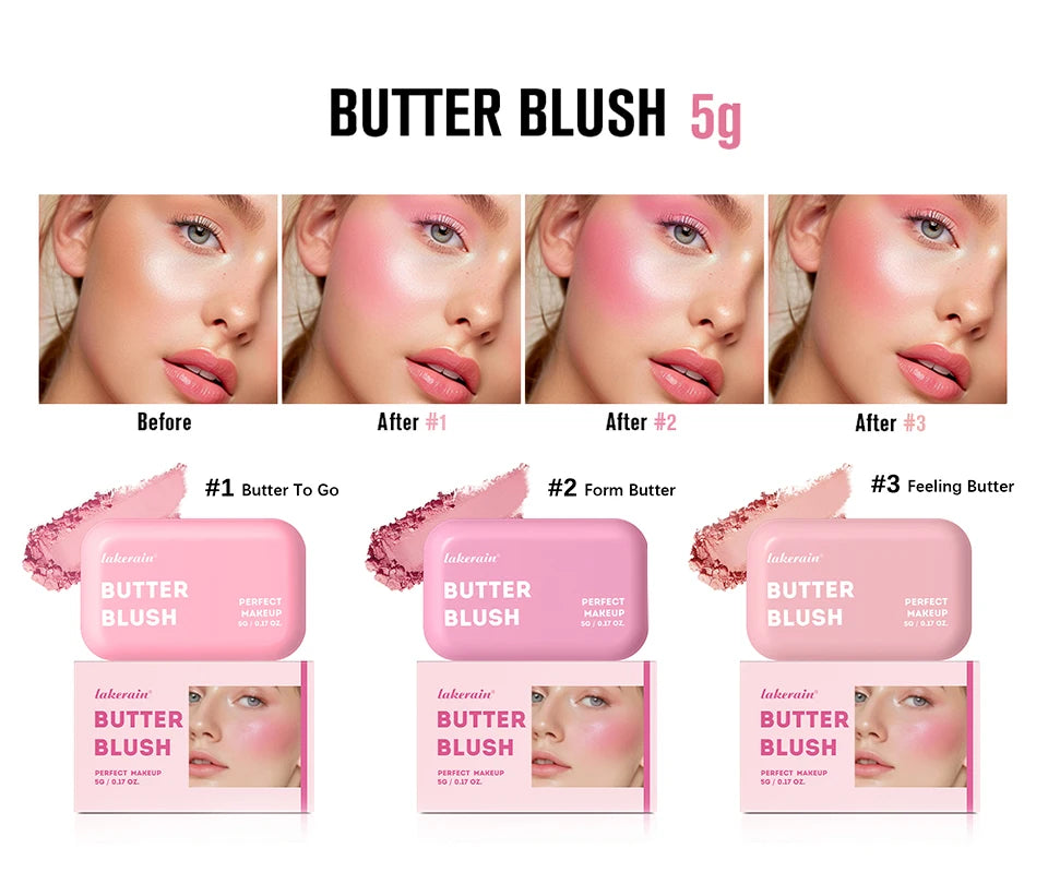 Lakerain Butter Bronzer Powder Contour Makeup Palette - 19