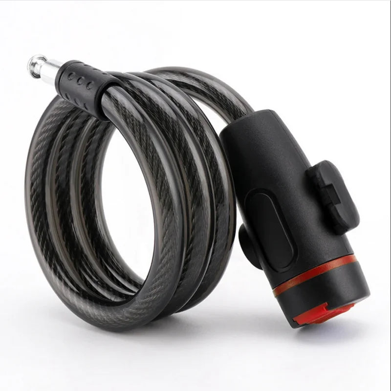 Heavy Duty Bike Steel Cable Lock with Mounting Bracket Anti Theft Security - 12