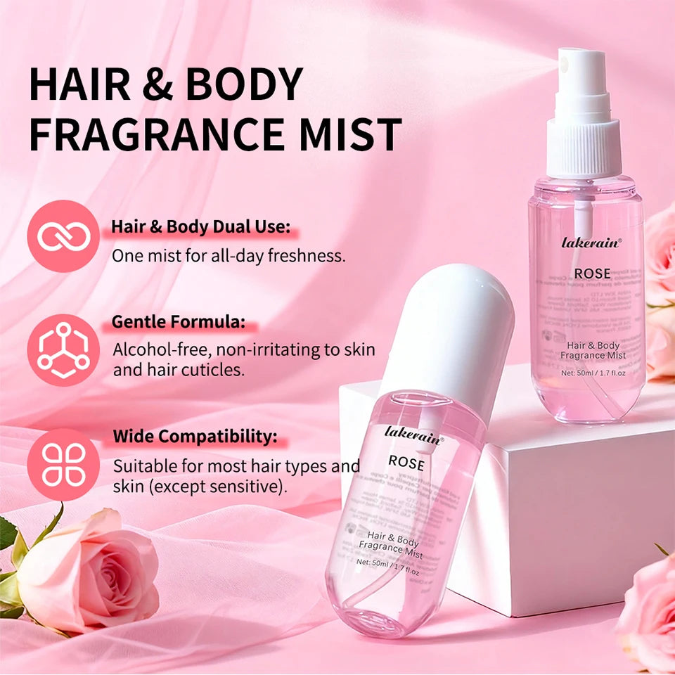 Vanilla and Rose Fragrance Mist Body Spray - 8