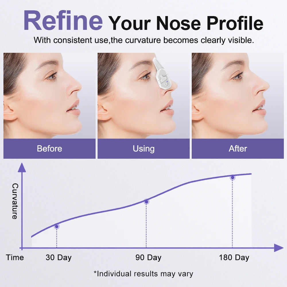 EMS Nose Shaper Sculpting Massager Clip Lift Up Beauty Tool