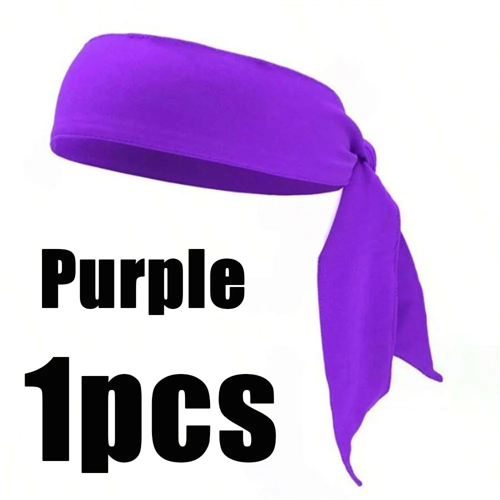 Unisex Sweatband Sports Headband Moisture Wicking Athletic Hair Tie - 14