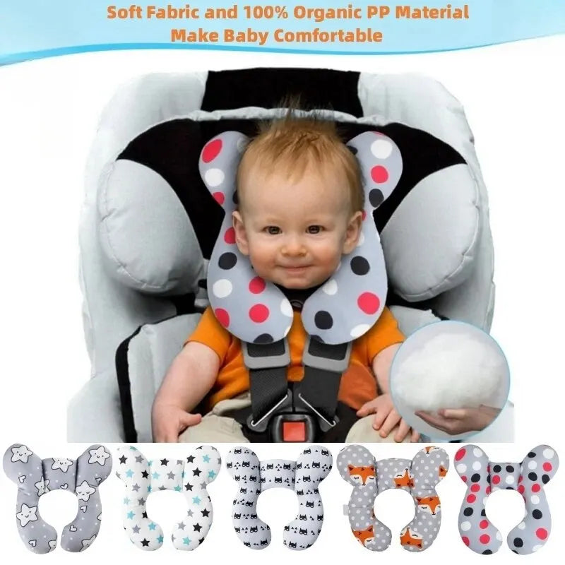 Baby Travel Neck Pillow U Shaped Support for Car Seat and Stroller - 1