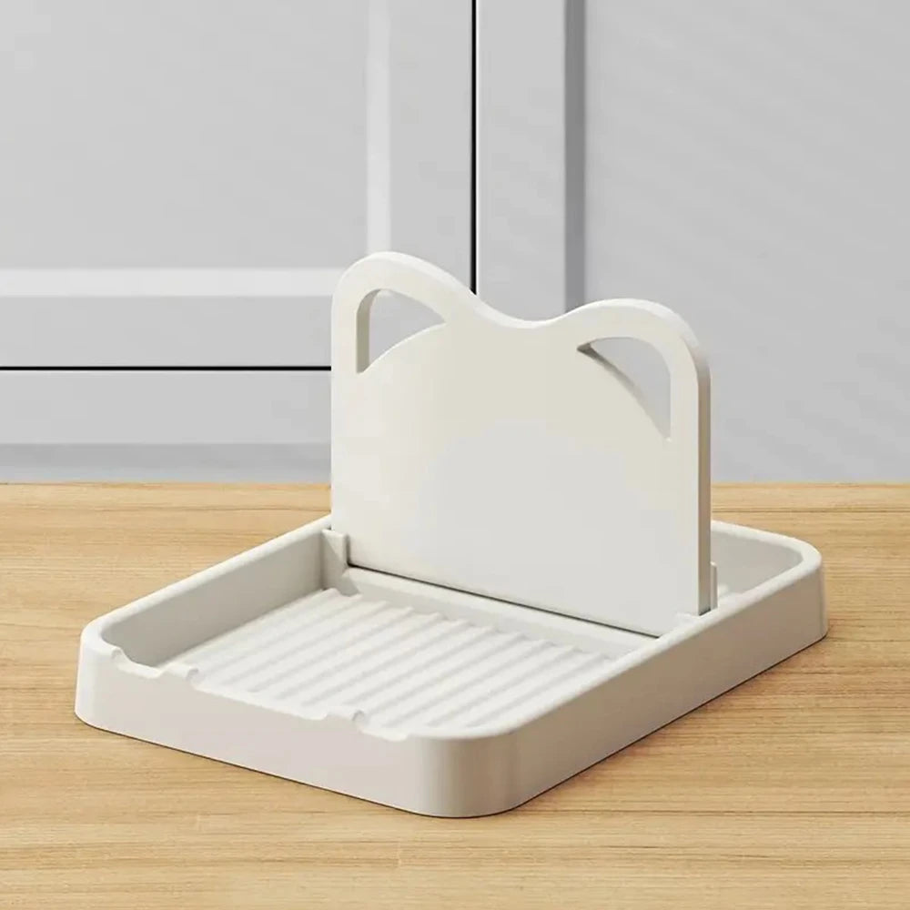 Foldable Pot Lid Holder and Kitchen Spatula Spoon Rest Storage Rack - 11