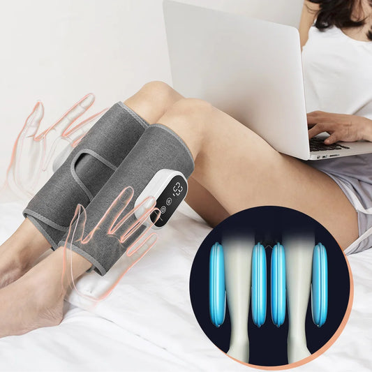 Wireless Air Pressure Calf Massager Electric Leg Compression Wrap