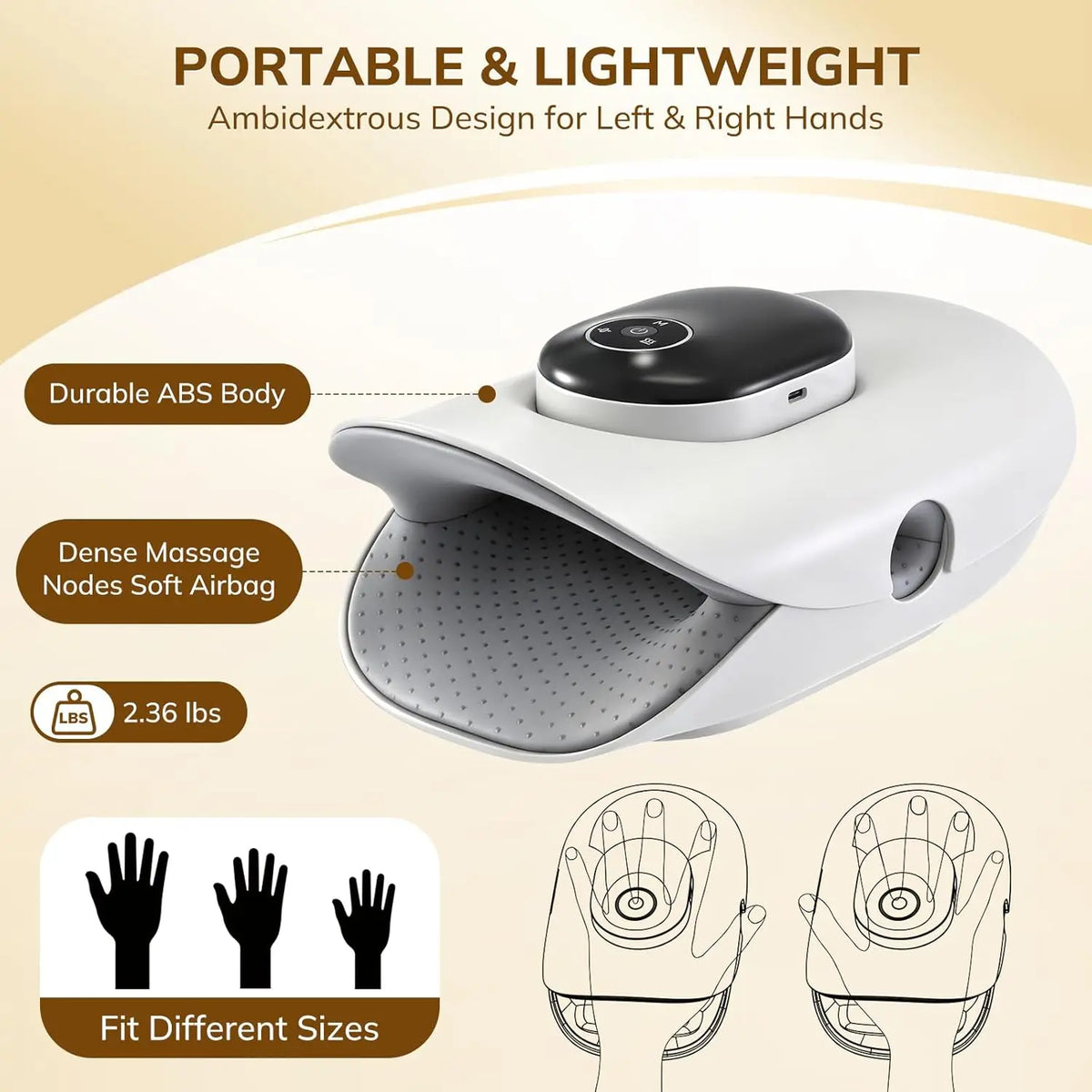Hand Massager Finger Knuckle Stretching Deep Palm Kneading Machine