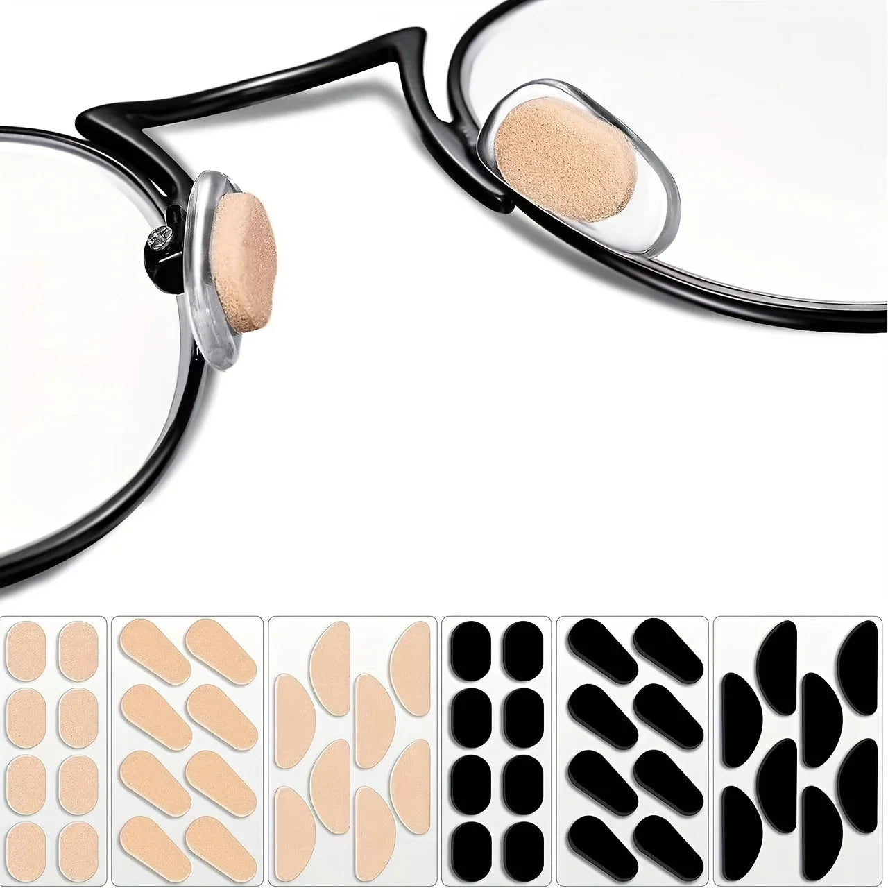 Adhesive Eyeglass Nose Pads Anti Slip Foam Cushions for Glasses - 8