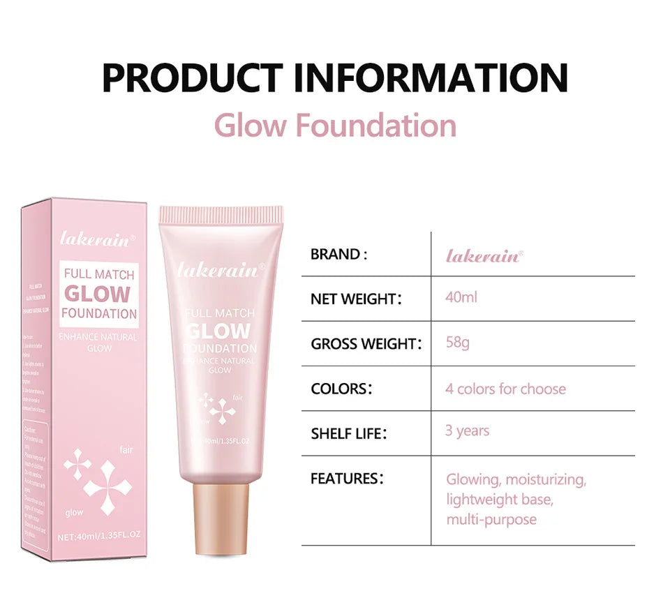 Natural Glow Enhancer Foundation Moisturizing Liquid Highlighter - 14