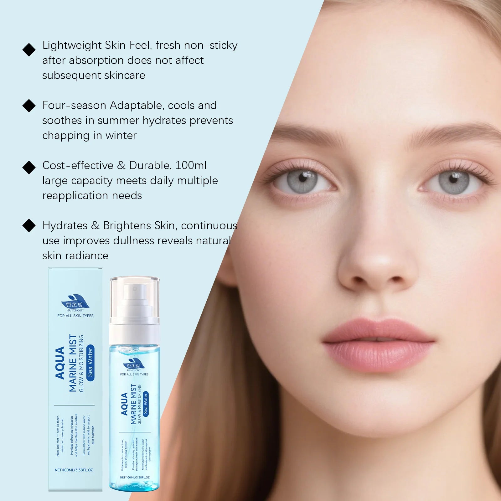 Sea Water Hyaluronic Acid Hydrating Glow Spray & Toner - 11