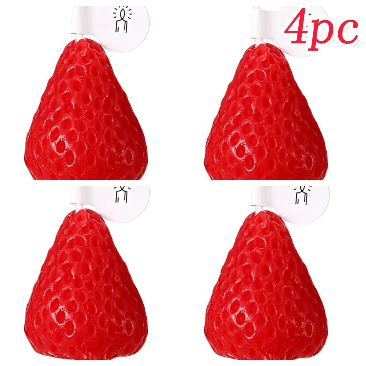 Handmade Strawberry Scented Candle Aesthetic Wax Gift for Home Decor