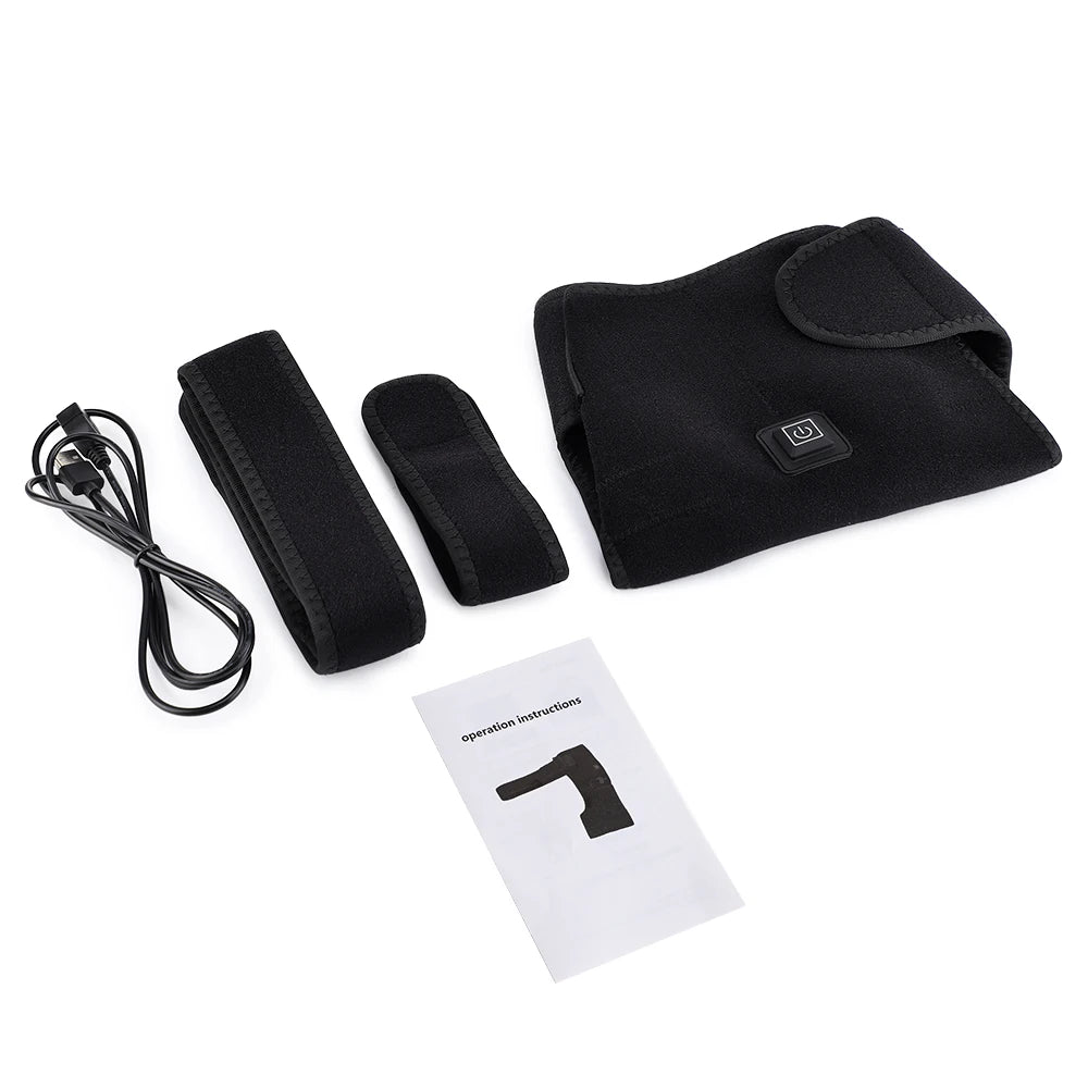 USB Heated Shoulder Brace Red Light Therapy Wrap Pad